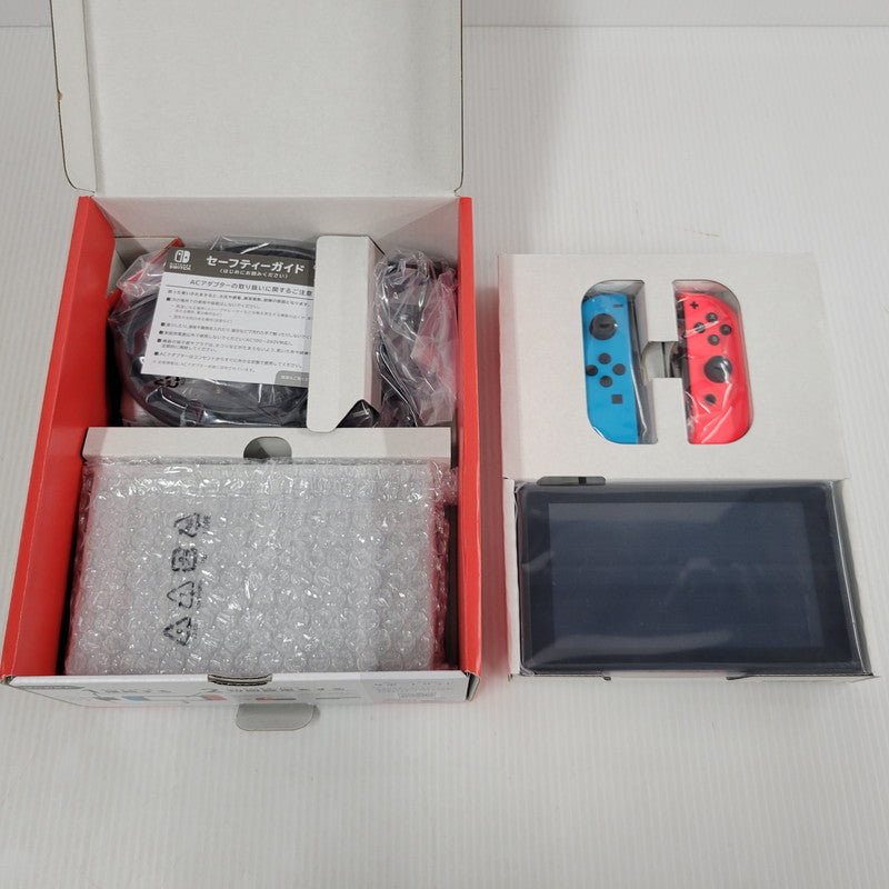 【中古美品】 【未使用】【ゲーム】Nintendo Switch Joy-Con(L) ネオンブルー/(R) ネオンレッド HAD-S-KABAH(JPN) 任天堂 ニンテンドースイッチ 本体 034-260612-ay-01-izu 万代Net店