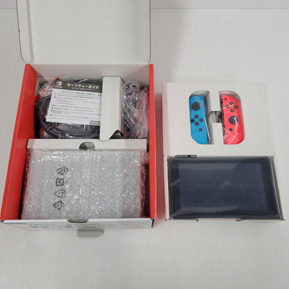 【中古美品】 【未使用】【ゲーム】Nintendo Switch Joy-Con(L) ネオンブルー/(R) ネオンレッド HAD-S-KABAH(JPN) 任天堂 ニンテンドースイッチ 本体 034-260612-ay-01-izu 万代Net店