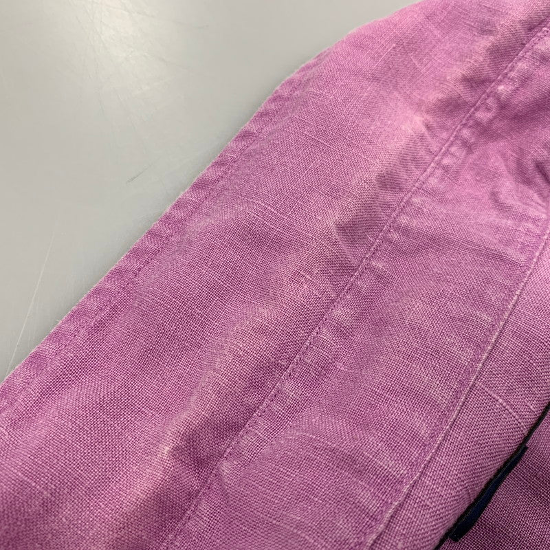 【中古品】【メンズ】 RALPH LAUREN ラルフローレン 0200011589 RELAXED FIT BD L/S LINEN SHIRT リラクストフィット ボタンダウン ロングスリーブ リネン シャツ トップス 長袖 147-260528-ya-16-izu サイズ：M カラー：ライトパープル 万代Net店