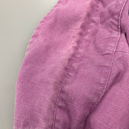 【中古品】【メンズ】 RALPH LAUREN ラルフローレン 0200011589 RELAXED FIT BD L/S LINEN SHIRT リラクストフィット ボタンダウン ロングスリーブ リネン シャツ トップス 長袖 147-260528-ya-16-izu サイズ：M カラー：ライトパープル 万代Net店