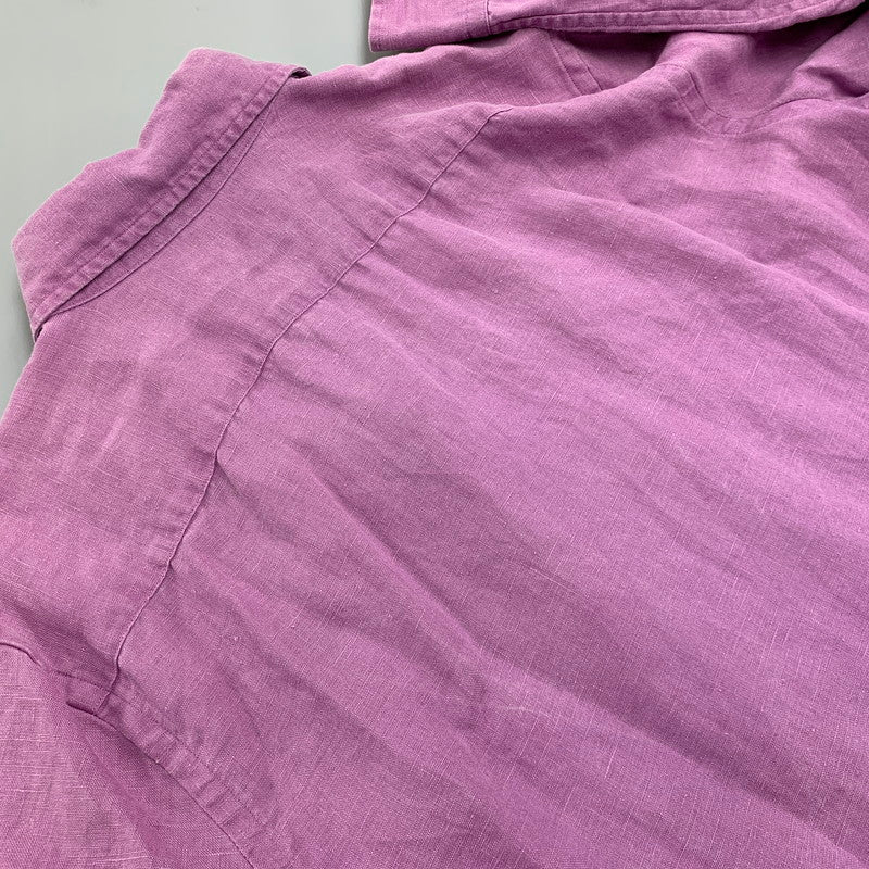 【中古品】【メンズ】 RALPH LAUREN ラルフローレン 0200011589 RELAXED FIT BD L/S LINEN SHIRT リラクストフィット ボタンダウン ロングスリーブ リネン シャツ トップス 長袖 147-260528-ya-16-izu サイズ：M カラー：ライトパープル 万代Net店