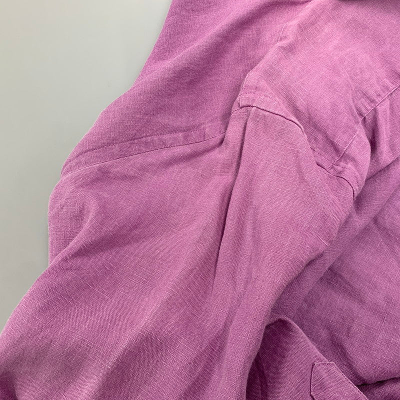 【中古品】【メンズ】 RALPH LAUREN ラルフローレン 0200011589 RELAXED FIT BD L/S LINEN SHIRT リラクストフィット ボタンダウン ロングスリーブ リネン シャツ トップス 長袖 147-260528-ya-16-izu サイズ：M カラー：ライトパープル 万代Net店