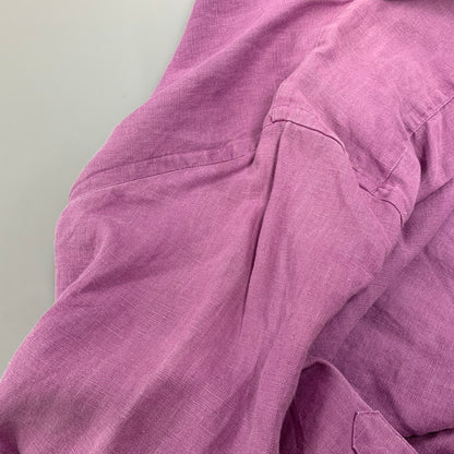 【中古品】【メンズ】 RALPH LAUREN ラルフローレン 0200011589 RELAXED FIT BD L/S LINEN SHIRT リラクストフィット ボタンダウン ロングスリーブ リネン シャツ トップス 長袖 147-260528-ya-16-izu サイズ：M カラー：ライトパープル 万代Net店