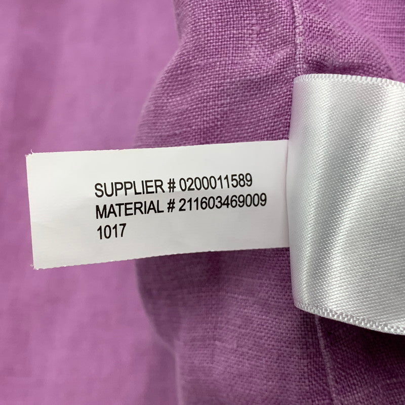 【中古品】【メンズ】 RALPH LAUREN ラルフローレン 0200011589 RELAXED FIT BD L/S LINEN SHIRT リラクストフィット ボタンダウン ロングスリーブ リネン シャツ トップス 長袖 147-260528-ya-16-izu サイズ：M カラー：ライトパープル 万代Net店