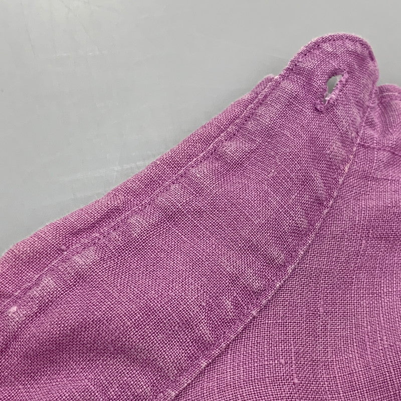 【中古品】【メンズ】 RALPH LAUREN ラルフローレン 0200011589 RELAXED FIT BD L/S LINEN SHIRT リラクストフィット ボタンダウン ロングスリーブ リネン シャツ トップス 長袖 147-260528-ya-16-izu サイズ：M カラー：ライトパープル 万代Net店