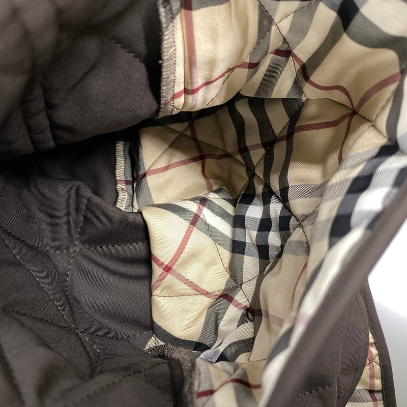 【中古品】【メンズ】 BURBERRY LONDON バーバリーロンドン FC059-731-55 NOVACHECK QUILTING JACKET ノバチェック キルティング ジャケット アウター 141-260523-kh-19-izu サイズ：42 カラー：ブラウン 万代Net店