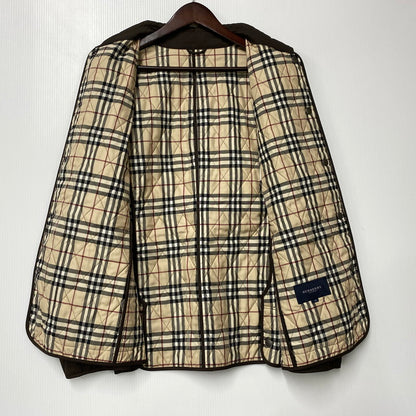 【中古品】【メンズ】 BURBERRY LONDON バーバリーロンドン FC059-731-55 NOVACHECK QUILTING JACKET ノバチェック キルティング ジャケット アウター 141-260523-kh-19-izu サイズ：42 カラー：ブラウン 万代Net店
