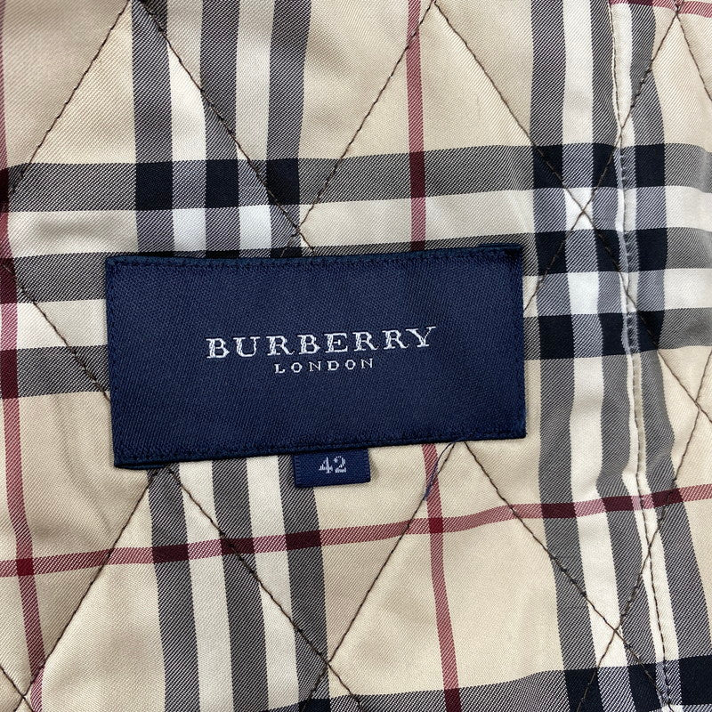 【中古品】【メンズ】 BURBERRY LONDON バーバリーロンドン FC059-731-55 NOVACHECK QUILTING JACKET ノバチェック キルティング ジャケット アウター 141-260523-kh-19-izu サイズ：42 カラー：ブラウン 万代Net店