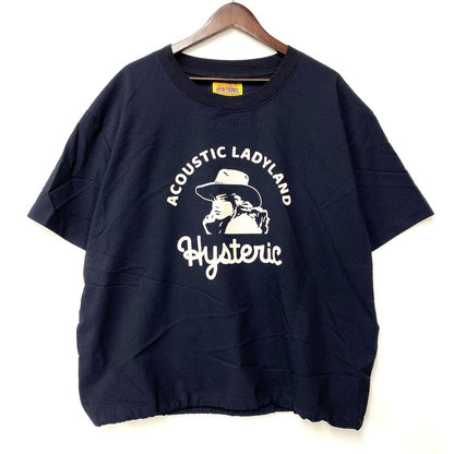 【中古品】【メンズ】 HYSTERIC GLAMOUR ヒステリックグラマー 01221AH05 ACOUSTIC LADYLAND PULLOVER SHIRT プルオーバー シャツ トップス 140-260523-kh-20-izu サイズ：F カラー：ネイビー 万代Net店