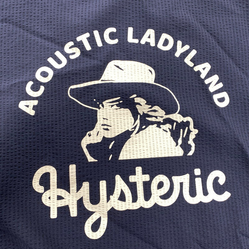 【中古品】【メンズ】 HYSTERIC GLAMOUR ヒステリックグラマー 01221AH05 ACOUSTIC LADYLAND PULLOVER SHIRT プルオーバー シャツ トップス 140-260523-kh-20-izu サイズ：F カラー：ネイビー 万代Net店
