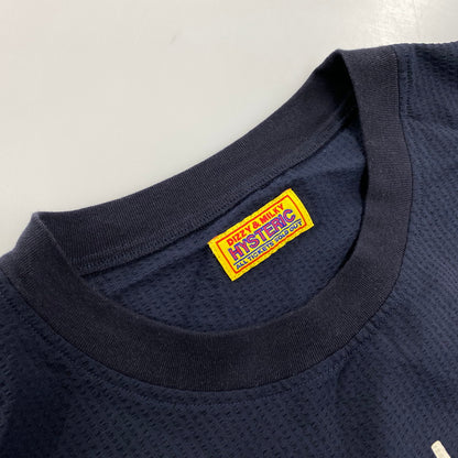 【中古品】【メンズ】 HYSTERIC GLAMOUR ヒステリックグラマー 01221AH05 ACOUSTIC LADYLAND PULLOVER SHIRT プルオーバー シャツ トップス 140-260523-kh-20-izu サイズ：F カラー：ネイビー 万代Net店