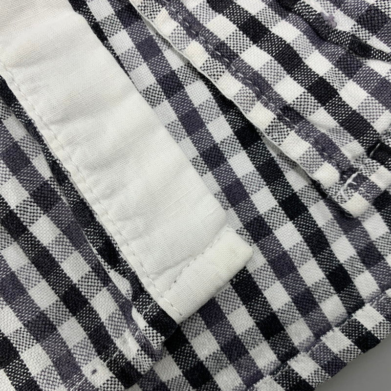 【中古品】【メンズ】 STUSSY ステューシー 金タグ GINGHAMCHECK S/S SHIRT ギンガムチェック ショートスリーブ シャツ トップス 半袖 142-260528-ya-09-izu サイズ：XL カラー：WHITE×BLACK 万代Net店