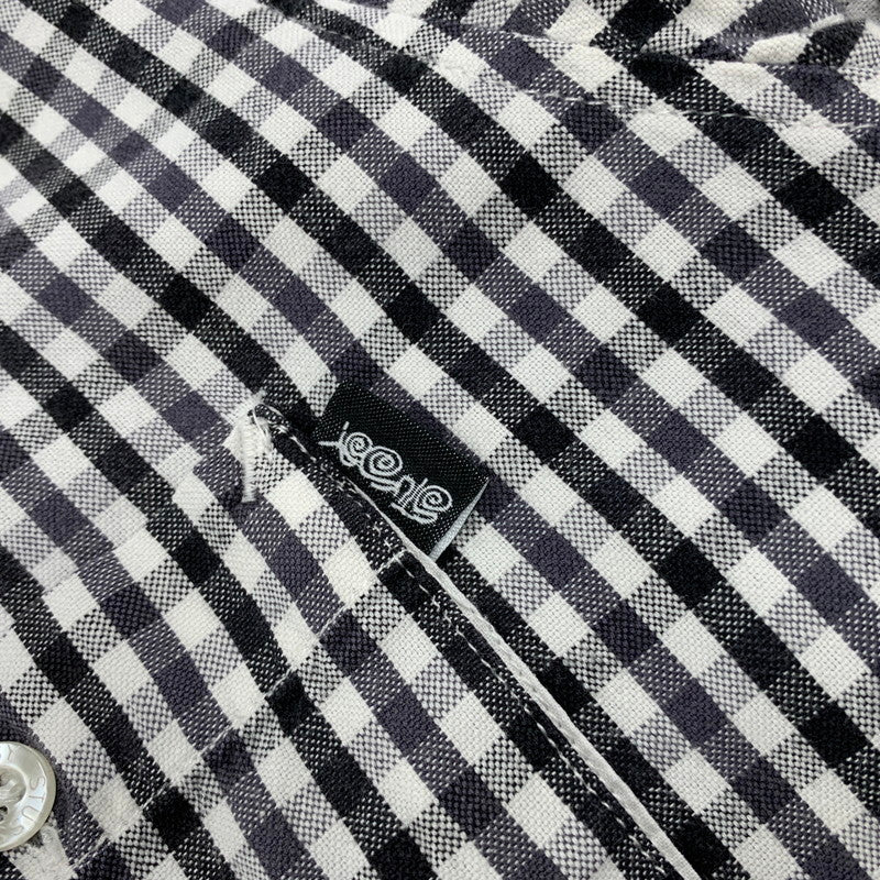 【中古品】【メンズ】 STUSSY ステューシー 金タグ GINGHAMCHECK S/S SHIRT ギンガムチェック ショートスリーブ シャツ トップス 半袖 142-260528-ya-09-izu サイズ：XL カラー：WHITE×BLACK 万代Net店