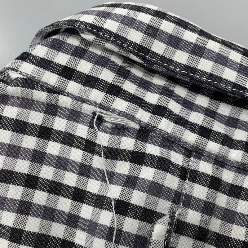 【中古品】【メンズ】 STUSSY ステューシー 金タグ GINGHAMCHECK S/S SHIRT ギンガムチェック ショートスリーブ シャツ トップス 半袖 142-260528-ya-09-izu サイズ：XL カラー：WHITE×BLACK 万代Net店