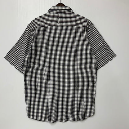 【中古品】【メンズ】 STUSSY ステューシー 金タグ GINGHAMCHECK S/S SHIRT ギンガムチェック ショートスリーブ シャツ トップス 半袖 142-260528-ya-09-izu サイズ：XL カラー：WHITE×BLACK 万代Net店