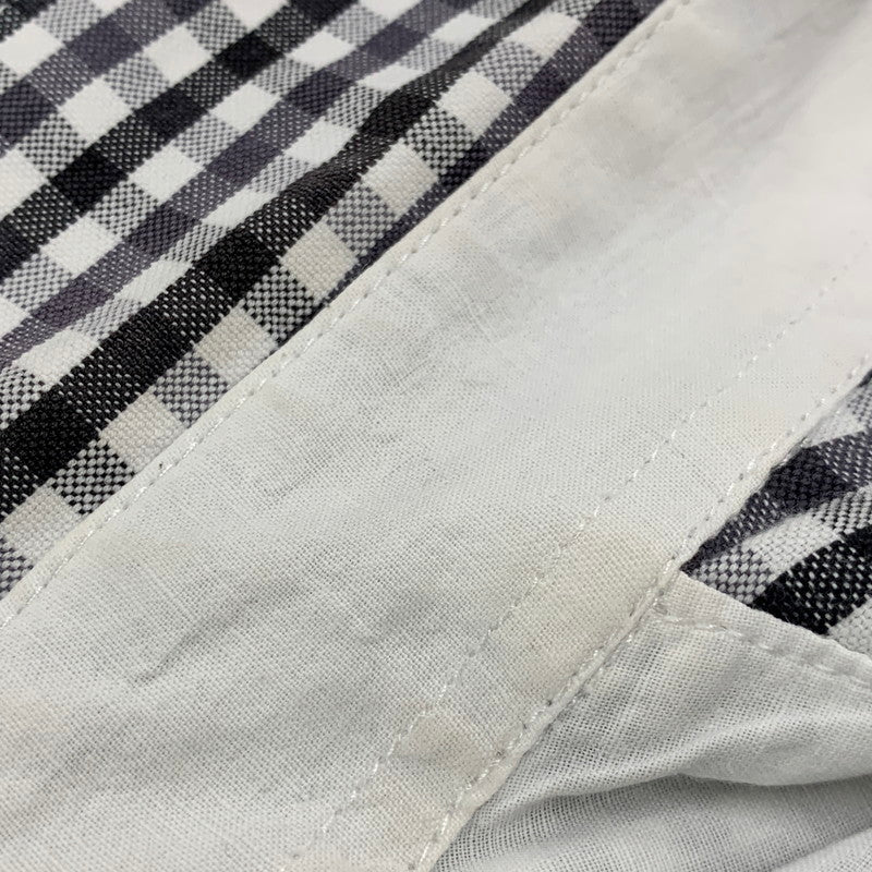 【中古品】【メンズ】 STUSSY ステューシー 金タグ GINGHAMCHECK S/S SHIRT ギンガムチェック ショートスリーブ シャツ トップス 半袖 142-260528-ya-09-izu サイズ：XL カラー：WHITE×BLACK 万代Net店