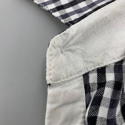 【中古品】【メンズ】 STUSSY ステューシー 金タグ GINGHAMCHECK S/S SHIRT ギンガムチェック ショートスリーブ シャツ トップス 半袖 142-260528-ya-09-izu サイズ：XL カラー：WHITE×BLACK 万代Net店