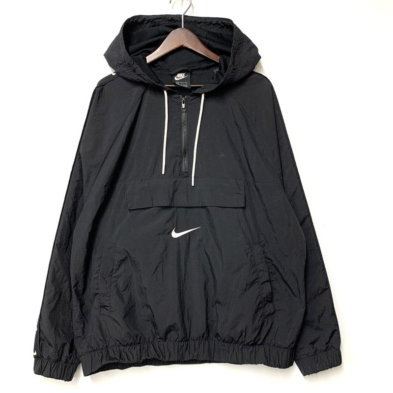 【中古品】【メンズ】 NIKE ナイキ CD0420-010 SWOOSH WOVEN JACKET スウッシュ ウーブン ジャケット アウター 148-260528-ya-08-izu サイズ：L カラー：BLACK 万代Net店