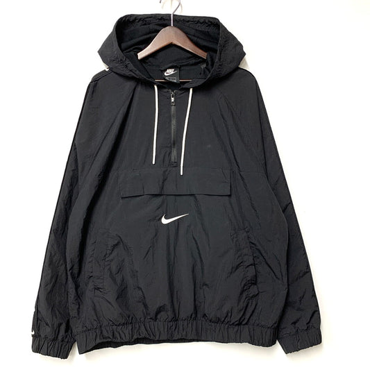【中古品】【メンズ】 NIKE ナイキ CD0420-010 SWOOSH WOVEN JACKET スウッシュ ウーブン ジャケット アウター 148-260528-ya-08-izu サイズ：L カラー：BLACK 万代Net店