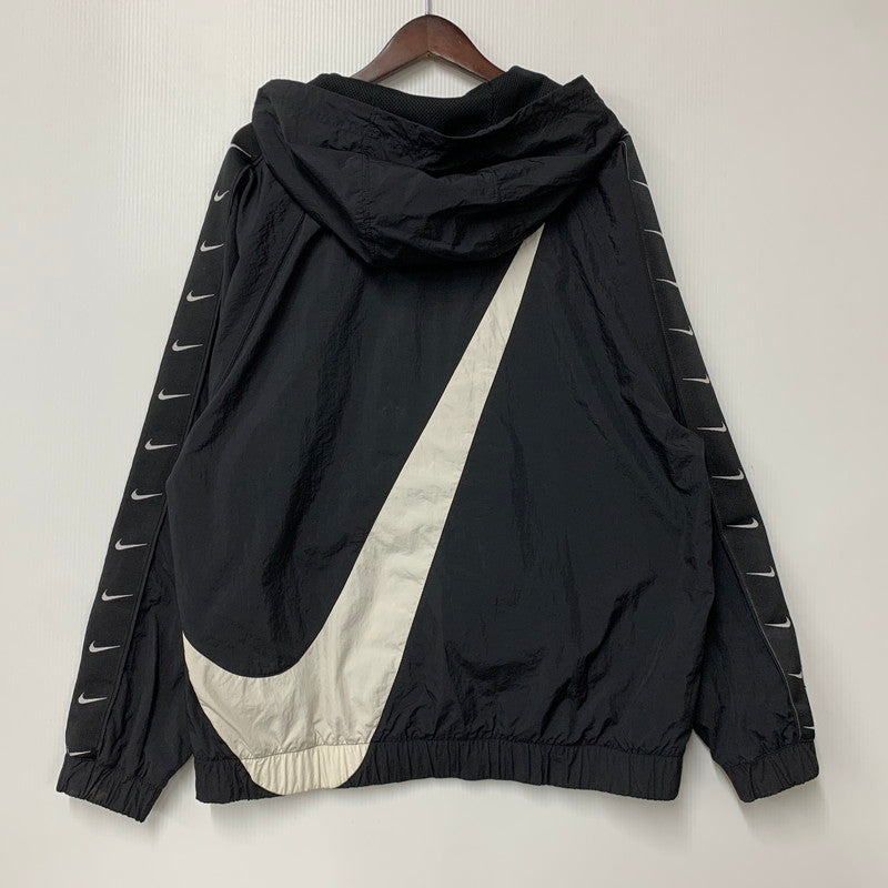 【中古品】【メンズ】 NIKE ナイキ CD0420-010 SWOOSH WOVEN JACKET スウッシュ ウーブン ジャケット アウター 148-260528-ya-08-izu サイズ：L カラー：BLACK 万代Net店