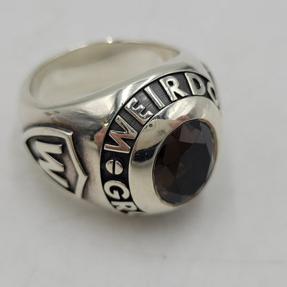 【中古品】【メンズ/レディース】 WEIRDO JEWELRY ウィアードジュエリー 925 GROWN UP CLASS RING グラウンアップクラスリング 指輪 アクセサリー 192-260524-as-06-izu カラー：シルバー 万代Net店