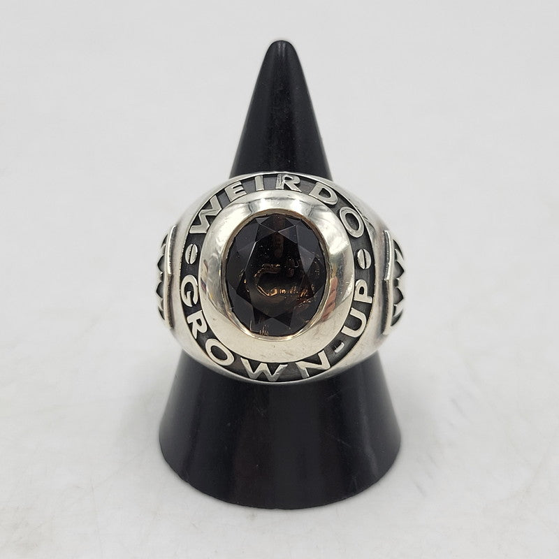【中古品】【メンズ/レディース】 WEIRDO JEWELRY ウィアードジュエリー 925 GROWN UP CLASS RING グラウンアップクラスリング 指輪 アクセサリー 192-260524-as-06-izu カラー：シルバー 万代Net店