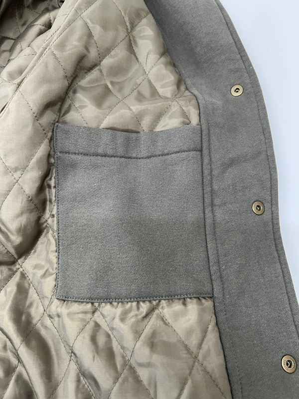 【中古品】【メンズ】 RUSSELL ATHLETIC ラッセルアスレチック VARSITY JACKET バーシティージャケット ライトアウター スタジャン 178-260627-kk-07-hon サイズ：M カラー：グレー 万代Net店