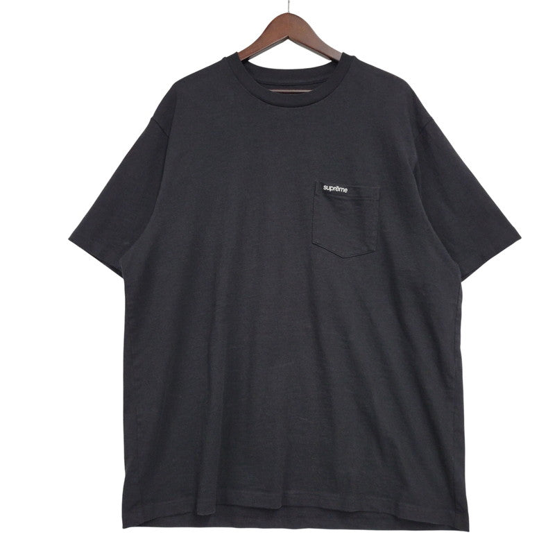 【中古品】【メンズ】 Supreme シュプリーム S/S POCKET TEE ショートスリーブ ポケット Tシャツ 半袖 トップス 149-260524-as-11-izu サイズ：XL カラー：ブラック 万代Net店