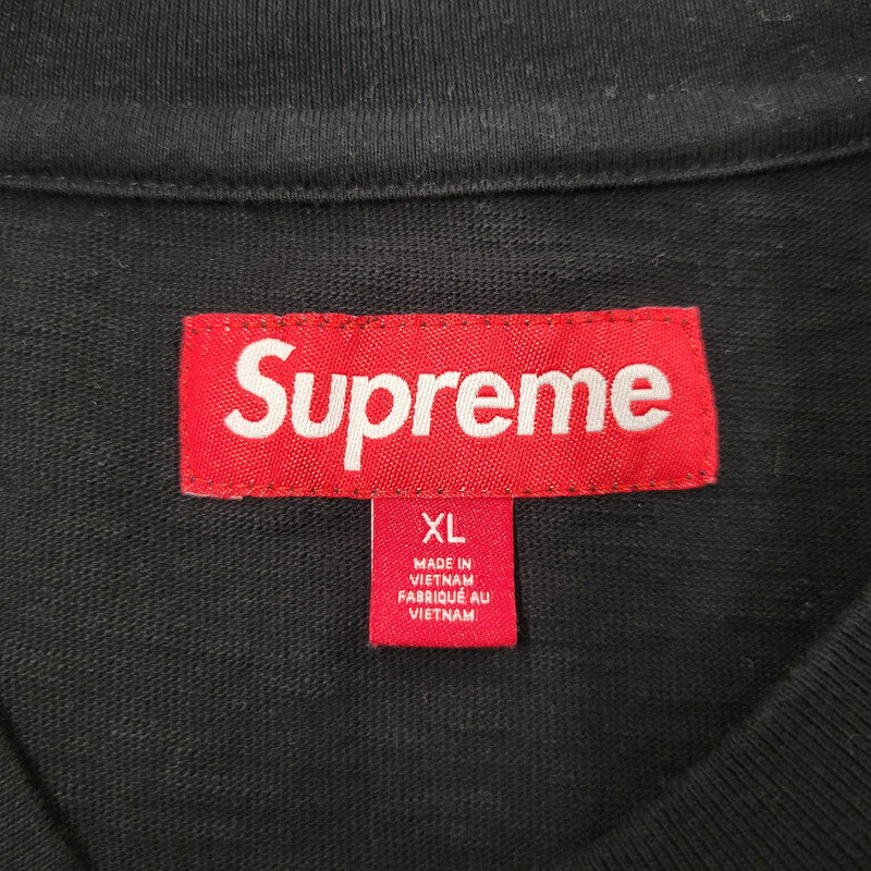 【中古品】【メンズ】 Supreme シュプリーム S/S POCKET TEE ショートスリーブ ポケット Tシャツ 半袖 トップス 149-260524-as-11-izu サイズ：XL カラー：ブラック 万代Net店