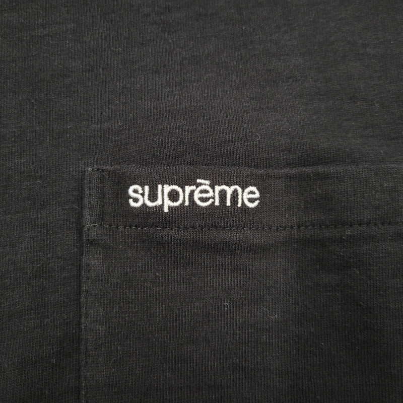 【中古品】【メンズ】 Supreme シュプリーム S/S POCKET TEE ショートスリーブ ポケット Tシャツ 半袖 トップス 149-260524-as-11-izu サイズ：XL カラー：ブラック 万代Net店