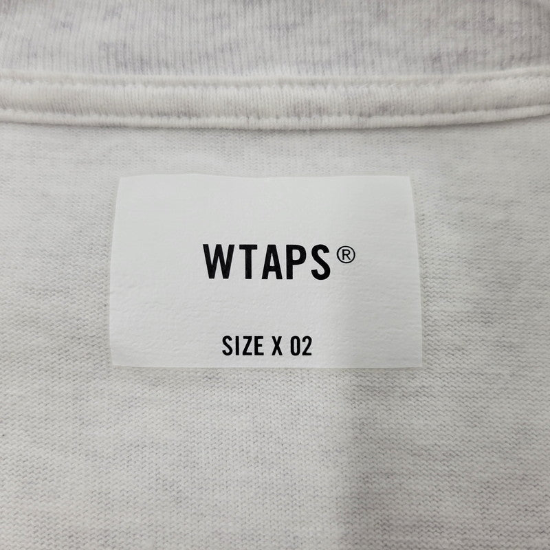 【中古品】【メンズ】 WTAPS ダブルタップス AII LS COTTON 252ATDT-CSM11 ロングスリーブ Tシャツ 長袖 トップス 142-260524-as-13-izu サイズ：02 カラー：ライトグレー 万代Net店