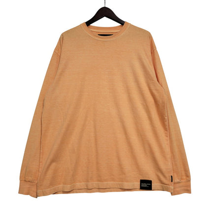 【中古品】【メンズ】 NEIGHBORHOOD ネイバーフッド PIGMENT DYED CREWNECK LS 261FPNH-CSM12 ピグメントダイ クルーネック ロングスリーブ 長袖 トップス 142-260524-as-14-izu サイズ：L カラー：オレンジ 万代Net店