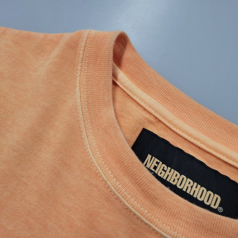 【中古品】【メンズ】 NEIGHBORHOOD ネイバーフッド PIGMENT DYED CREWNECK LS 261FPNH-CSM12 ピグメントダイ クルーネック ロングスリーブ 長袖 トップス 142-260524-as-14-izu サイズ：L カラー：オレンジ 万代Net店