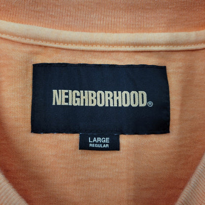 【中古品】【メンズ】 NEIGHBORHOOD ネイバーフッド PIGMENT DYED CREWNECK LS 261FPNH-CSM12 ピグメントダイ クルーネック ロングスリーブ 長袖 トップス 142-260524-as-14-izu サイズ：L カラー：オレンジ 万代Net店
