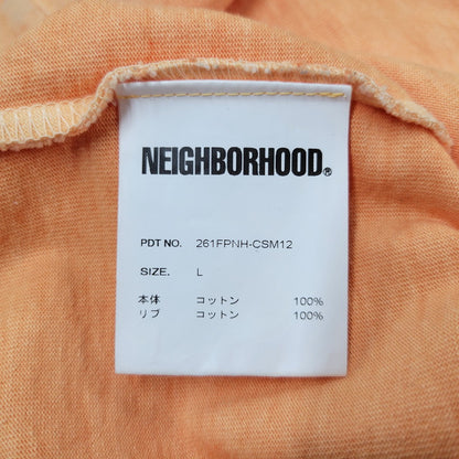 【中古品】【メンズ】 NEIGHBORHOOD ネイバーフッド PIGMENT DYED CREWNECK LS 261FPNH-CSM12 ピグメントダイ クルーネック ロングスリーブ 長袖 トップス 142-260524-as-14-izu サイズ：L カラー：オレンジ 万代Net店