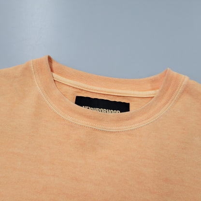 【中古品】【メンズ】 NEIGHBORHOOD ネイバーフッド PIGMENT DYED CREWNECK LS 261FPNH-CSM12 ピグメントダイ クルーネック ロングスリーブ 長袖 トップス 142-260524-as-14-izu サイズ：L カラー：オレンジ 万代Net店