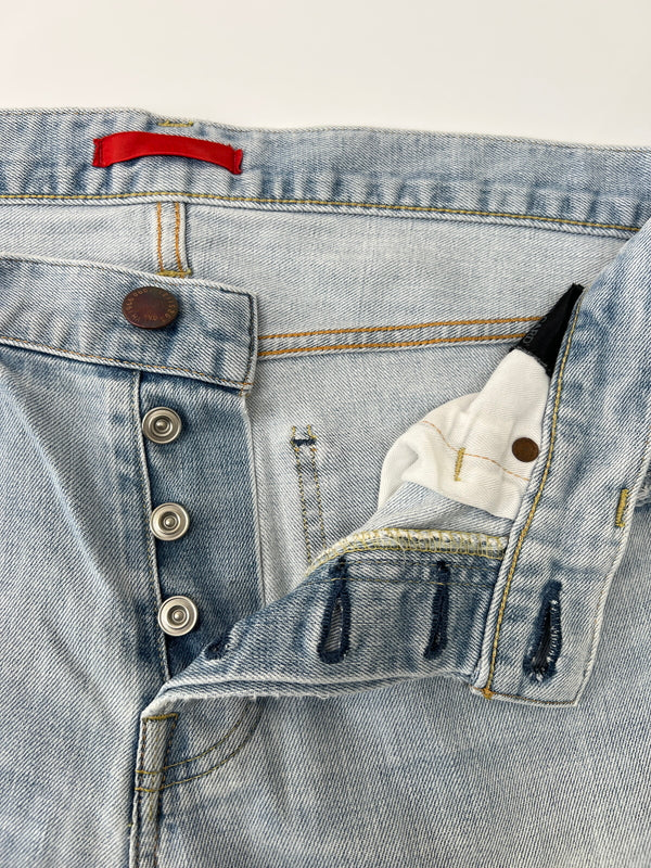 【中古品】【メンズ】 RED CARD レッドカード × BEAMS ビームス 別注 コラボ Rhythm DENIM PANTS B58878 リズム デニムパンツ ボトムス ジーンズ 178-260627-kk-10-hon サイズ：32 カラー：ライトインディゴ 万代Net店