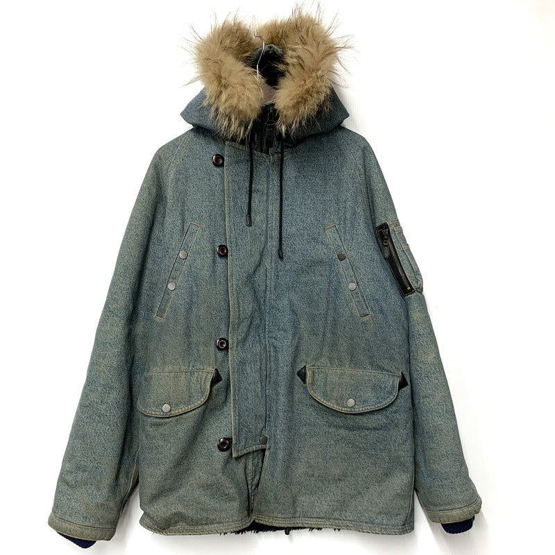 【中古品】【メンズ】 GAIJIN MADE ガイジンメイド N-3B TYPE DENIM JACKET デニム ジャケット アウター 145-260528-ya-10-izu サイズ：2 カラー：インディゴ 万代Net店