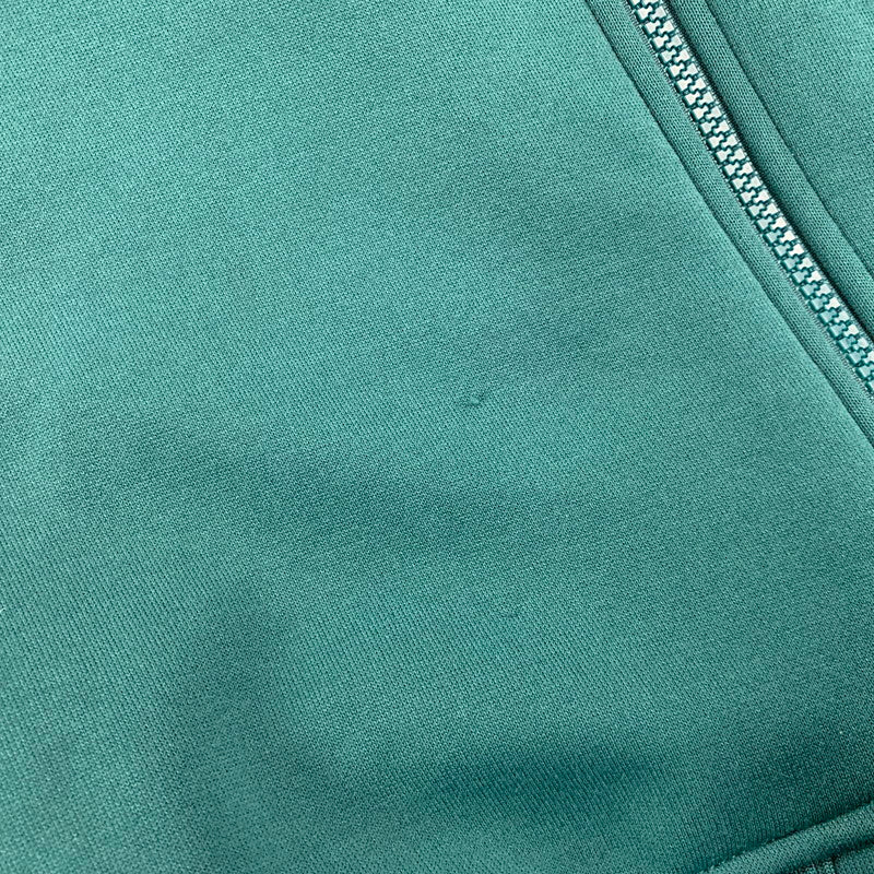 【中古品】【メンズ】 ADIDAS アディダス G76169 FLOCK ZIP HOODIE フロック ジップ フーディ トップス 長袖 148-260528-ya-07-izu サイズ：JPN4XO カラー：グリーン 万代Net店