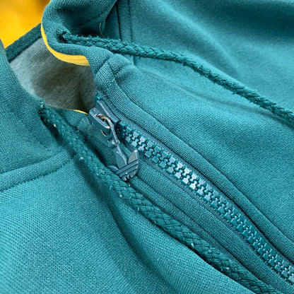 【中古品】【メンズ】 ADIDAS アディダス G76169 FLOCK ZIP HOODIE フロック ジップ フーディ トップス 長袖 148-260528-ya-07-izu サイズ：JPN4XO カラー：グリーン 万代Net店