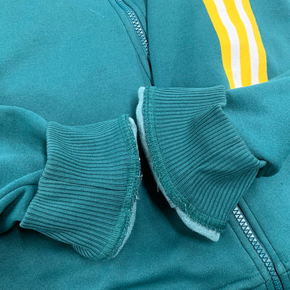 【中古品】【メンズ】 ADIDAS アディダス G76169 FLOCK ZIP HOODIE フロック ジップ フーディ トップス 長袖 148-260528-ya-07-izu サイズ：JPN4XO カラー：グリーン 万代Net店