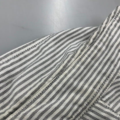 【中古品】【メンズ】 A BATHING APE アベイシングエイプ 1910-131-035 STRIPE BD S/S SHIRT ストライプ ボタンダウン ショートスリーブ シャツ トップス 半袖 142-260528-ya-15-izu サイズ：L カラー：白×グレー 万代Net店