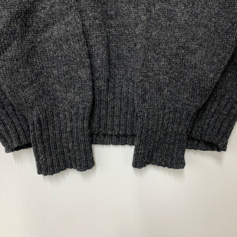 【中古品】【メンズ】 POLO by RALPH LAUREN ポロバイラルフローレン 90’S WOOL KNIT SHIRT ウール ニット シャツ トップス 長袖 146-260528-ya-18-izu サイズ：L カラー：グレー 万代Net店