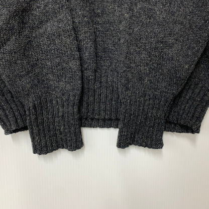 【中古品】【メンズ】 POLO by RALPH LAUREN ポロバイラルフローレン 90’S WOOL KNIT SHIRT ウール ニット シャツ トップス 長袖 146-260528-ya-18-izu サイズ：L カラー：グレー 万代Net店