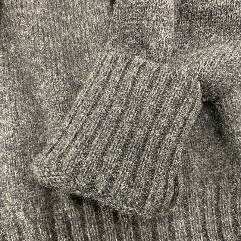【中古品】【メンズ】 POLO by RALPH LAUREN ポロバイラルフローレン 90’S WOOL KNIT SHIRT ウール ニット シャツ トップス 長袖 146-260528-ya-18-izu サイズ：L カラー：グレー 万代Net店