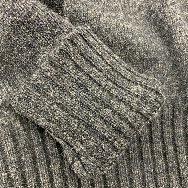 【中古品】【メンズ】 POLO by RALPH LAUREN ポロバイラルフローレン 90’S WOOL KNIT SHIRT ウール ニット シャツ トップス 長袖 146-260528-ya-18-izu サイズ：L カラー：グレー 万代Net店