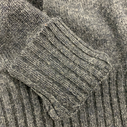 【中古品】【メンズ】 POLO by RALPH LAUREN ポロバイラルフローレン 90’S WOOL KNIT SHIRT ウール ニット シャツ トップス 長袖 146-260528-ya-18-izu サイズ：L カラー：グレー 万代Net店