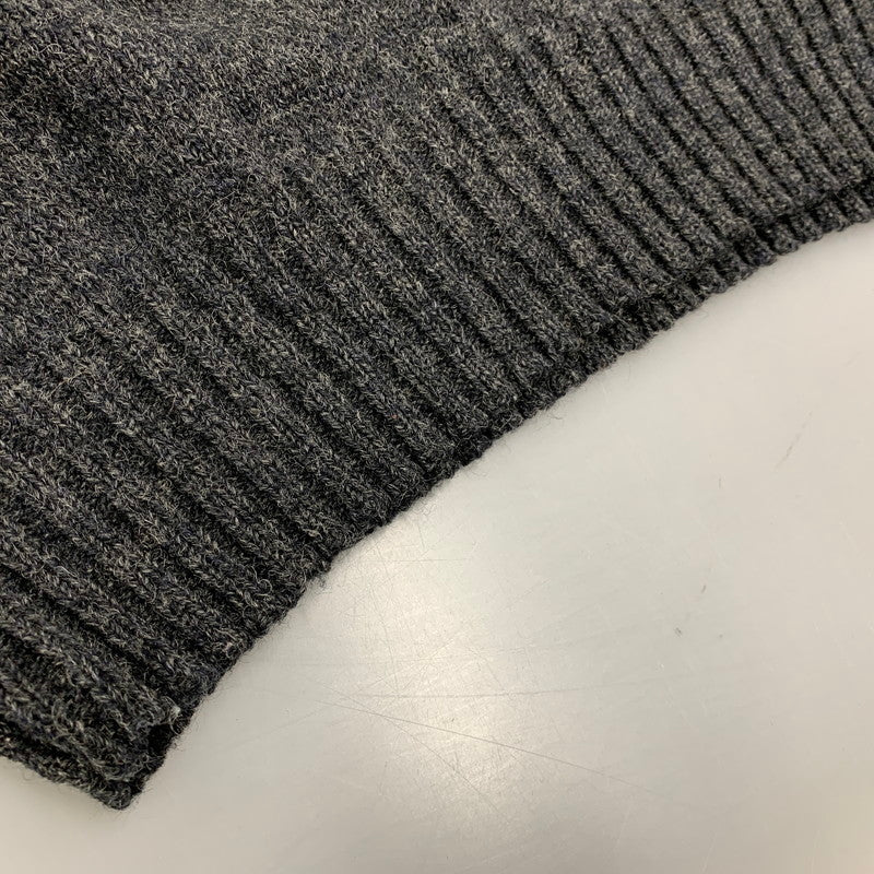 【中古品】【メンズ】 POLO by RALPH LAUREN ポロバイラルフローレン 90’S WOOL KNIT SHIRT ウール ニット シャツ トップス 長袖 146-260528-ya-18-izu サイズ：L カラー：グレー 万代Net店