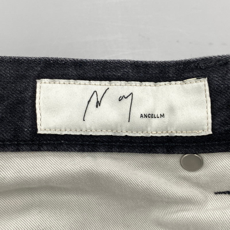 【中古品】【メンズ】 ANCELLM アンセルム ANC-PT59 24AW AGING WIDE DENIM 5P PANTS エイジング ワイド デニム パンツ ボトムス ズボン 151-260525-cs-10-izu サイズ：2 カラー：ブラック 万代Net店