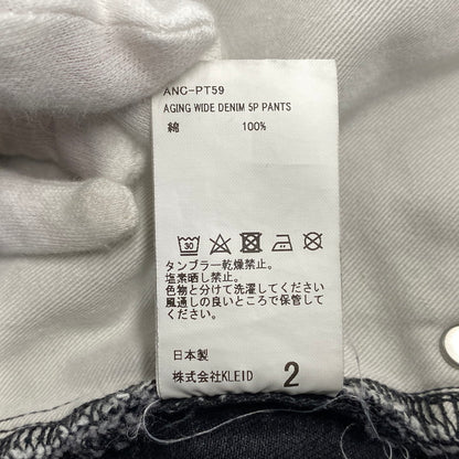 【中古品】【メンズ】 ANCELLM アンセルム ANC-PT59 24AW AGING WIDE DENIM 5P PANTS エイジング ワイド デニム パンツ ボトムス ズボン 151-260525-cs-10-izu サイズ：2 カラー：ブラック 万代Net店